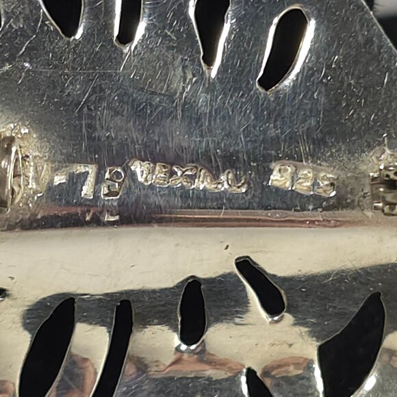 Vintage Taxco Butterfly Sterling Silver Brooch Mexico - Picture 5 of 8